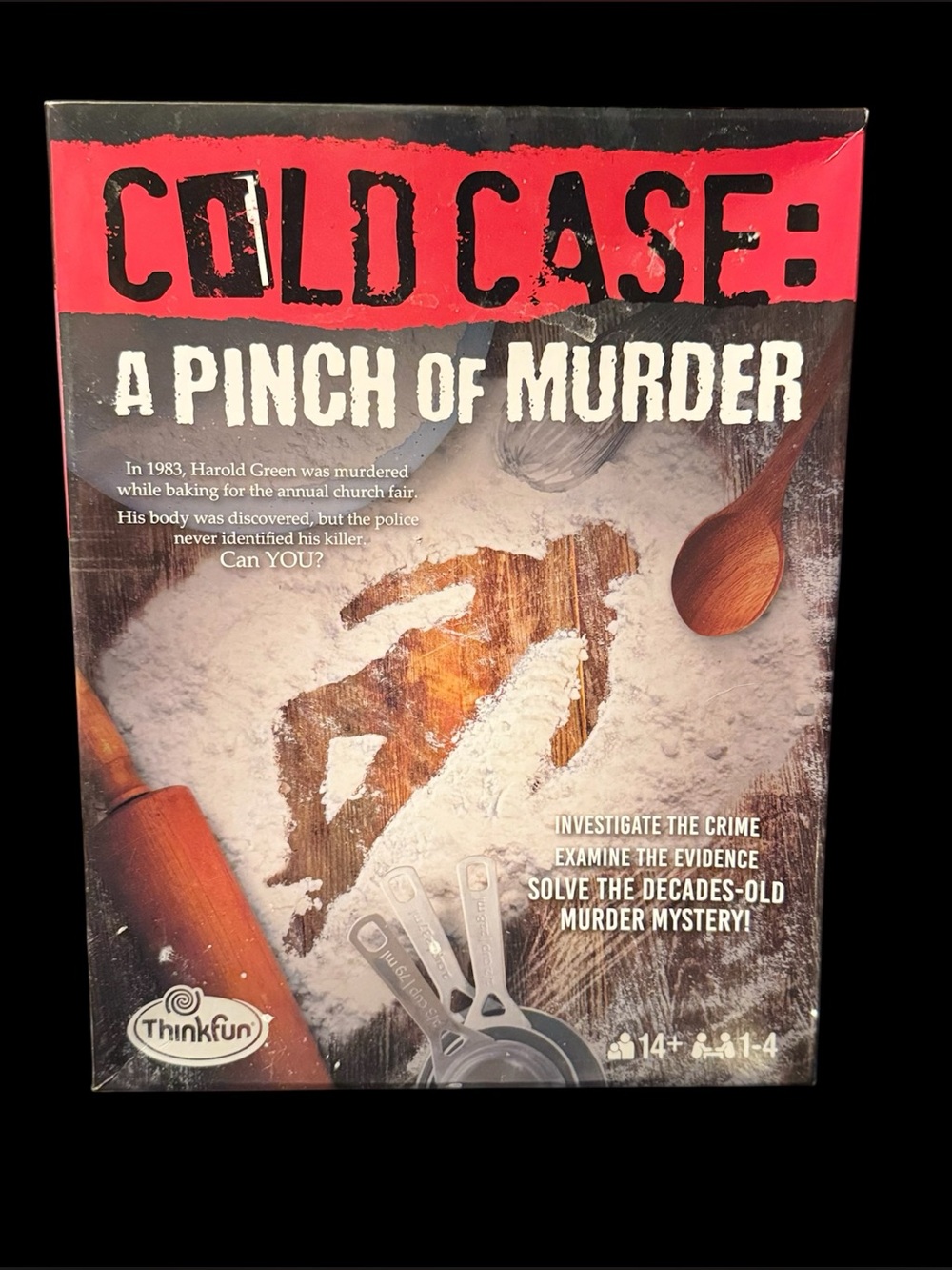 Cold Case: A Pinch of Murder Board Game - Red, White, Brown